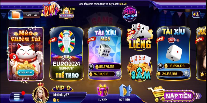 Cổng game rikvip – Sân chơi đứng đầu thị trường giải trí châu Á 2024 2 Cổng game rikvip sở hữu giao diện sắc nét